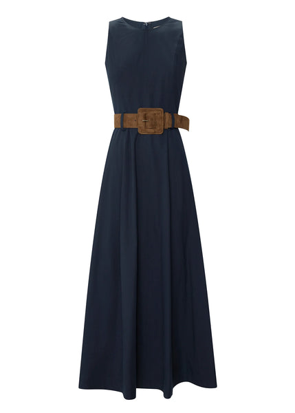 Odette Belted Dress - Ink - et seQ fashion