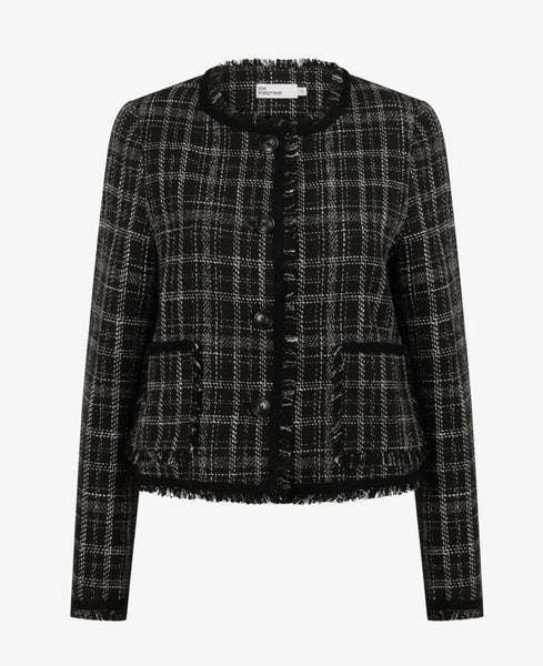Quill Jacket - Black Porcelain Check