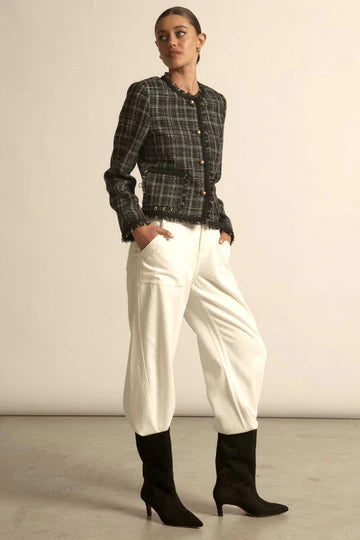 Quill Jacket - Black Porcelain Check