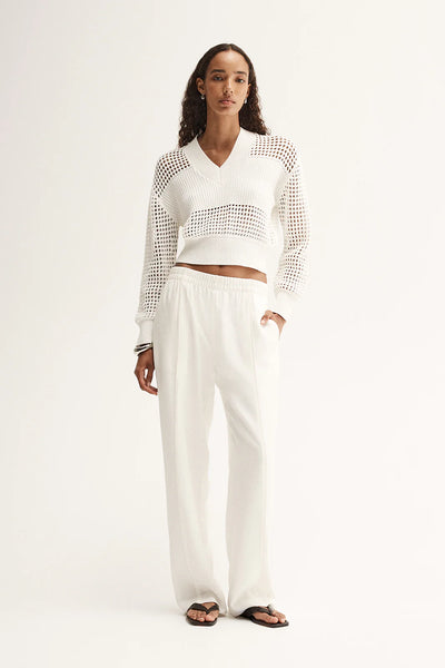 Aria Knit Jumper - White - et seQ fashion