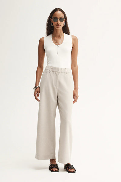 Nova Crop Pant - Pebble - et seQ fashion