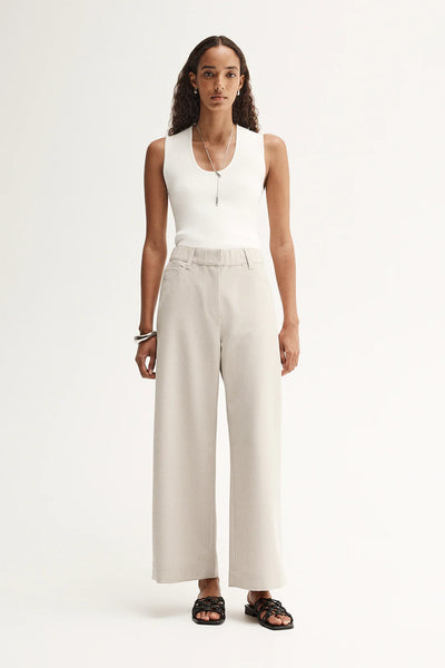 Nova Crop Pant - Pebble - et seQ fashion