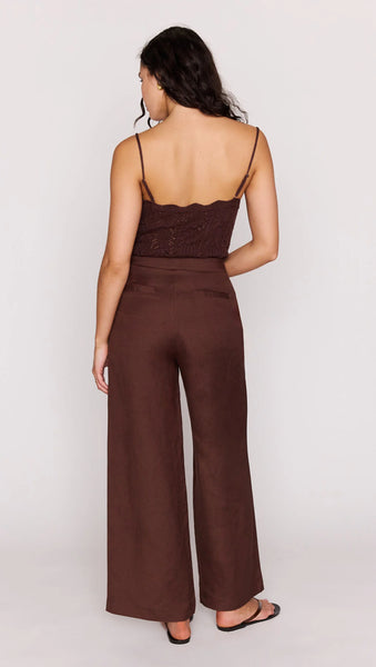 Sienna Pointelle Knit Cami - Chocolate - et seQ fashion