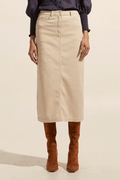 Accord Skirt - Stone - 30% OFF AUTOMATICALLY APPLIED AT CHECKOUT - et seQ fashion