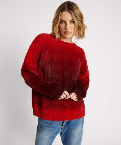 Burning Sunset Ombre Knit Sweater