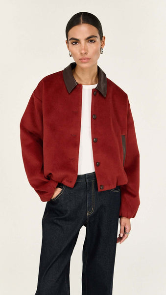 Meava Bomber Jacket - Rose/Chocolate - et seQ fashion