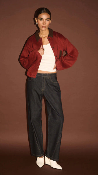 Meava Bomber Jacket - Rose/Chocolate - et seQ fashion