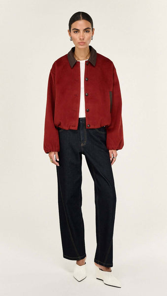 Meava Bomber Jacket - Rose/Chocolate - et seQ fashion