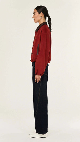 Meava Bomber Jacket - Rose/Chocolate - et seQ fashion