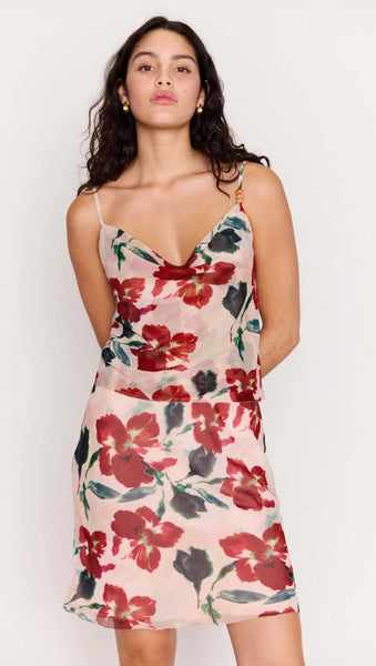 Arabella Bias Cami - Red Floral - et seQ fashion