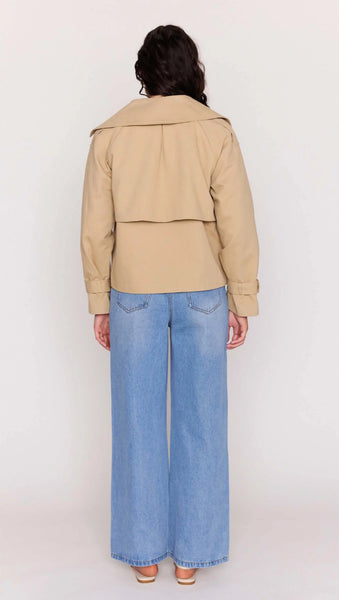 Aya Cropped Trench - Taupe - et seQ fashion