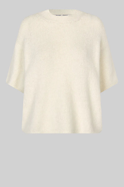Wanda Short Sleeve Knit - Dark Chalk - et seQ fashion