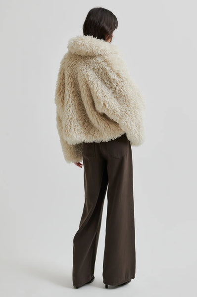 Ophie Fluffy Jacket - Tofu - et seQ fashion