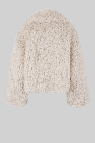 Ophie Fluffy Jacket - Tofu - et seQ fashion