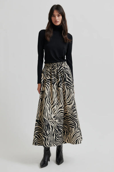 Pranni Skirt - Black/Zebra Print - et seQ fashion