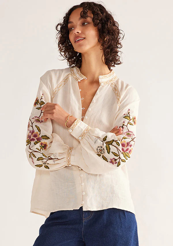Camille Blouse - Ivory A FURTHER 15% OFF AUTOMATICALLY APPLIED AT CHECKOUT - et seQ fashion