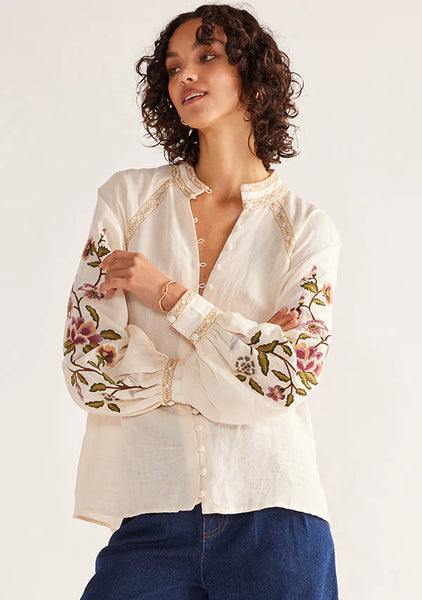 Camille Blouse - Ivory A FURTHER 15% OFF AUTOMATICALLY APPLIED AT CHECKOUT - et seQ fashion