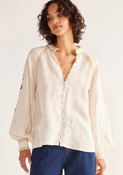 Camille Blouse - Ivory A FURTHER 15% OFF AUTOMATICALLY APPLIED AT CHECKOUT - et seQ fashion