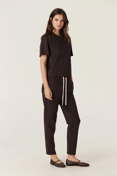 Pima Boxy Tee - Espresso - et seQ fashion