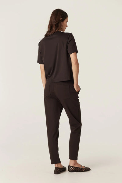 Pima Boxy Tee - Espresso - et seQ fashion