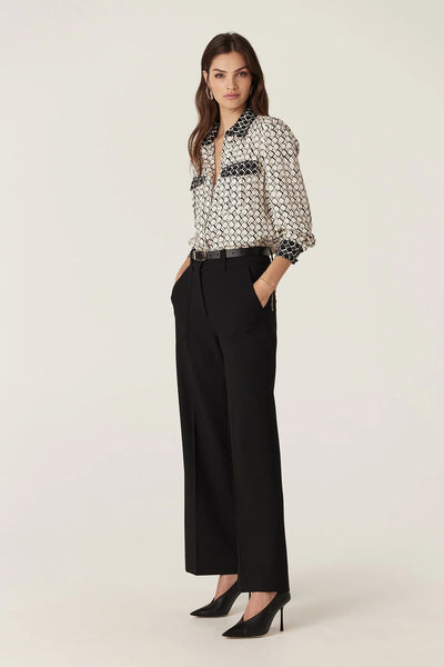 Hamilton Blouse - Ivory Geo Print - et seQ fashion