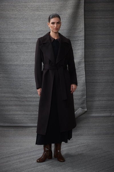 Evans Wool Coat - Espresso - et seQ fashion