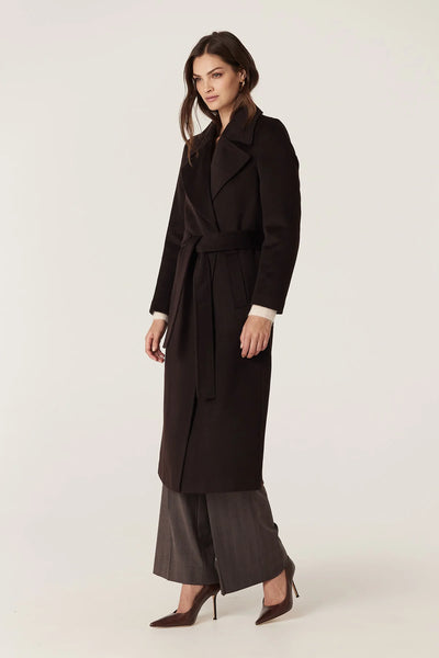 Evans Wool Coat - Espresso - et seQ fashion
