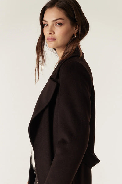 Evans Wool Coat - Espresso - et seQ fashion