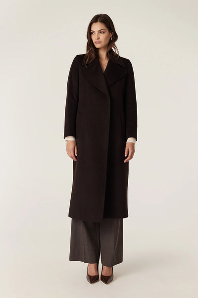 Evans Wool Coat - Espresso - et seQ fashion