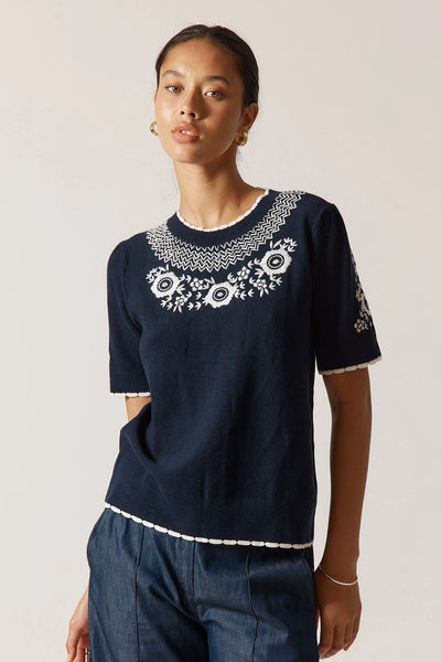 Ariel Sweater - Navy - et seQ fashion