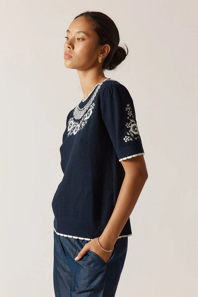 Ariel Sweater - Navy - et seQ fashion