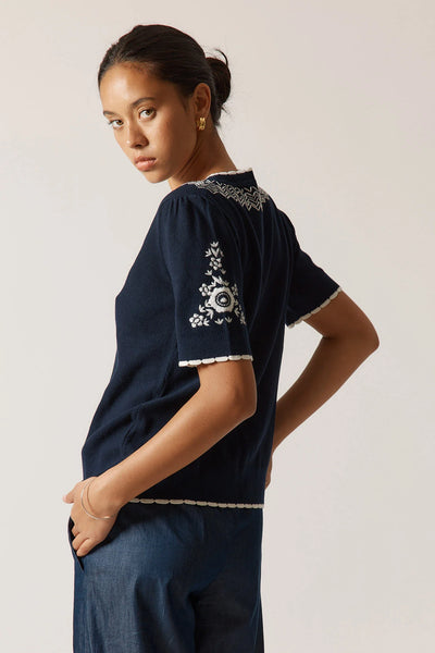 Ariel Sweater - Navy - et seQ fashion