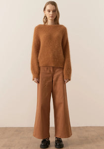 Genus Pointelle Knit  - Toffee A FURTHER 15% OFF AUTOMATICALLY APPLIED AT CHECKOUT