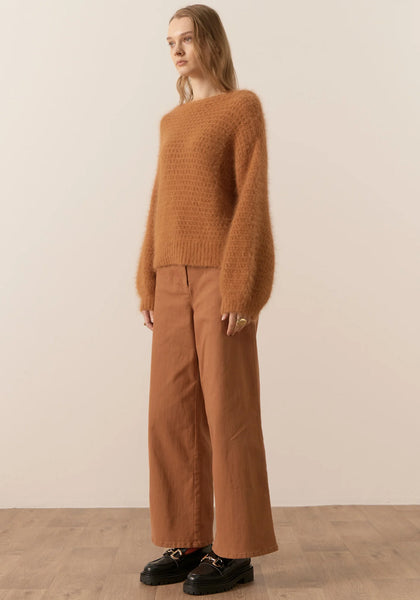 Genus Pointelle Knit  - Toffee A FURTHER 15% OFF AUTOMATICALLY APPLIED AT CHECKOUT