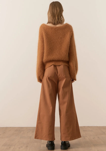 Genus Pointelle Knit  - Toffee A FURTHER 15% OFF AUTOMATICALLY APPLIED AT CHECKOUT