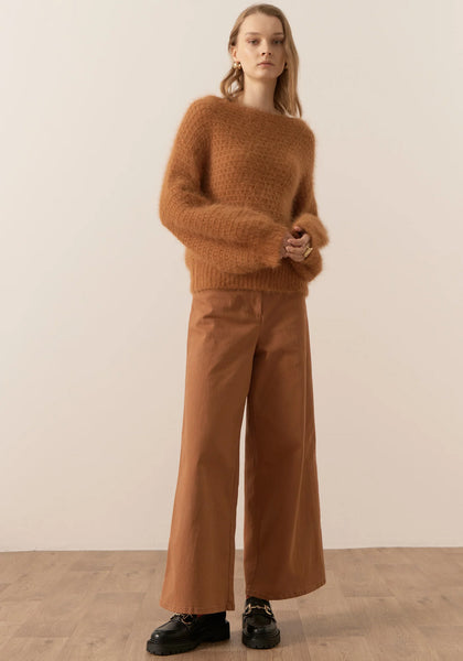 Genus Pointelle Knit  - Toffee A FURTHER 15% OFF AUTOMATICALLY APPLIED AT CHECKOUT