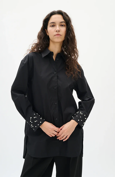 Dallas Sequin Shirt - Black - et seQ fashion