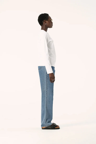 Zoe Long Sleeve Tee - White