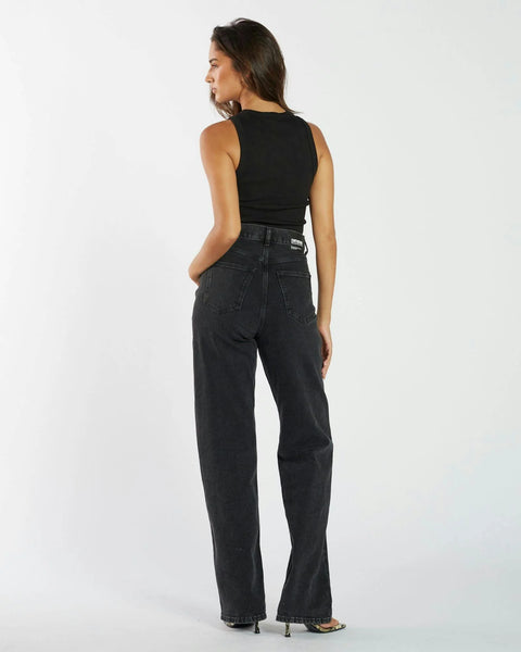 Echo High Straight Jeans - Tar Retro Black - PRE ORDER - et seQ fashion