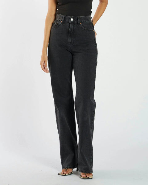 Echo High Straight Jeans - Tar Retro Black - PRE ORDER - et seQ fashion