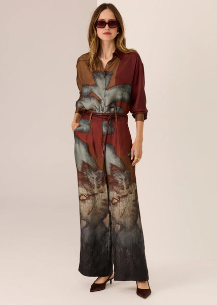Palisades Silk Pant - Palisades Print - et seQ fashion