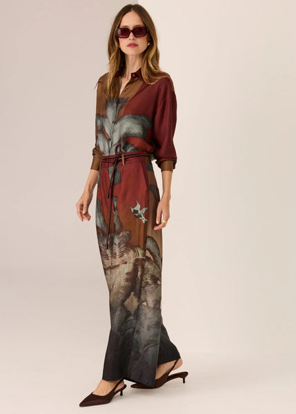 Palisades Silk Shirt - Palisades Print - et seQ fashion