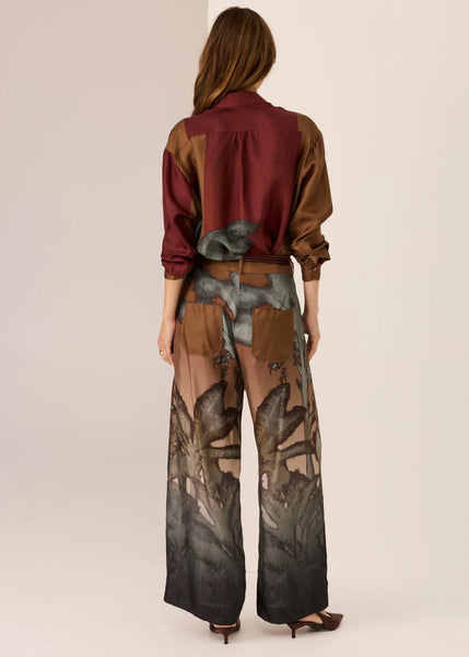 Palisades Silk Shirt - Palisades Print - et seQ fashion