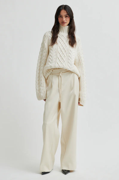 Dazzle Sateen Tie Front Pant - et seQ fashion