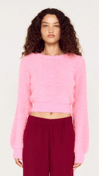 Clio Fluffy Knit Jumper - Fuchsia - et seQ fashion