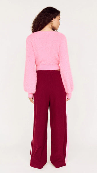 Clio Fluffy Knit Jumper - Fuchsia - et seQ fashion