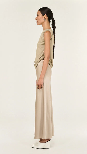 Dusk Bias Maxi Skirt - Champagne - et seQ fashion