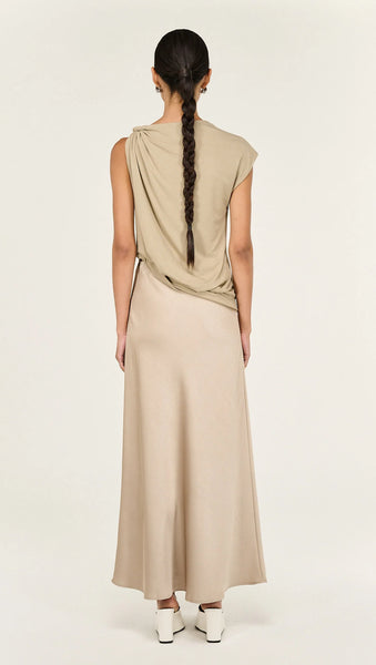 Dusk Bias Maxi Skirt - Champagne - et seQ fashion