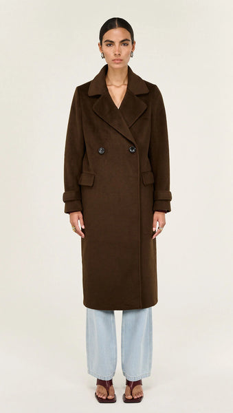 Irena Coat - Chocolate - et seQ fashion
