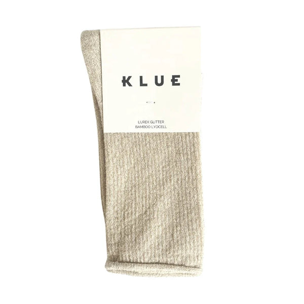 Kluge Glitter Lurex Socks - Beige - et seQ fashion